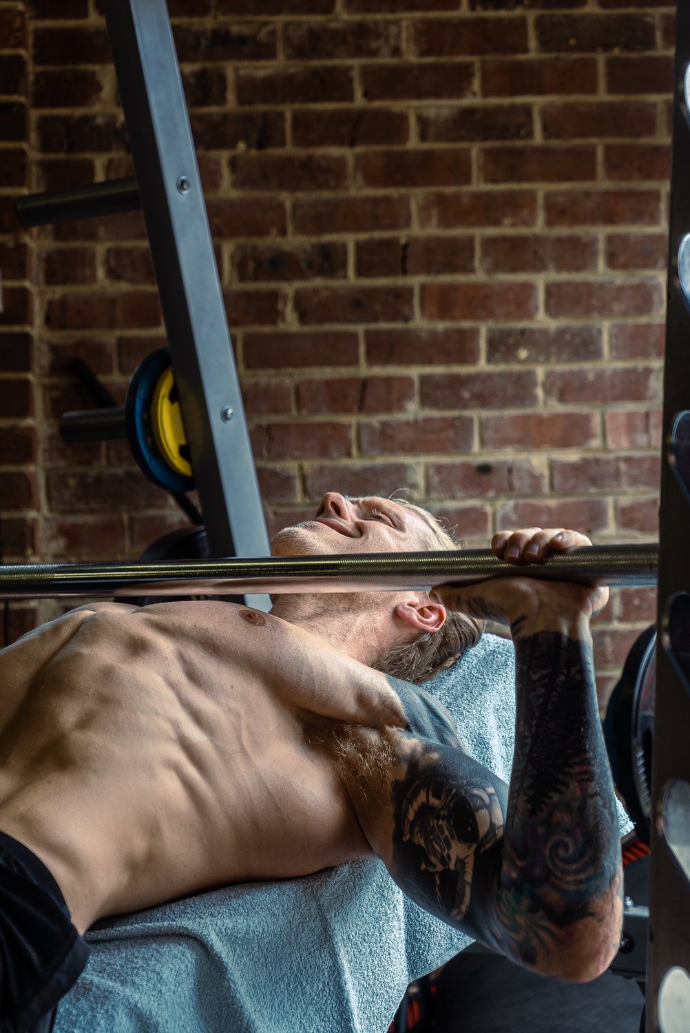 Shannon Birch training in the gym